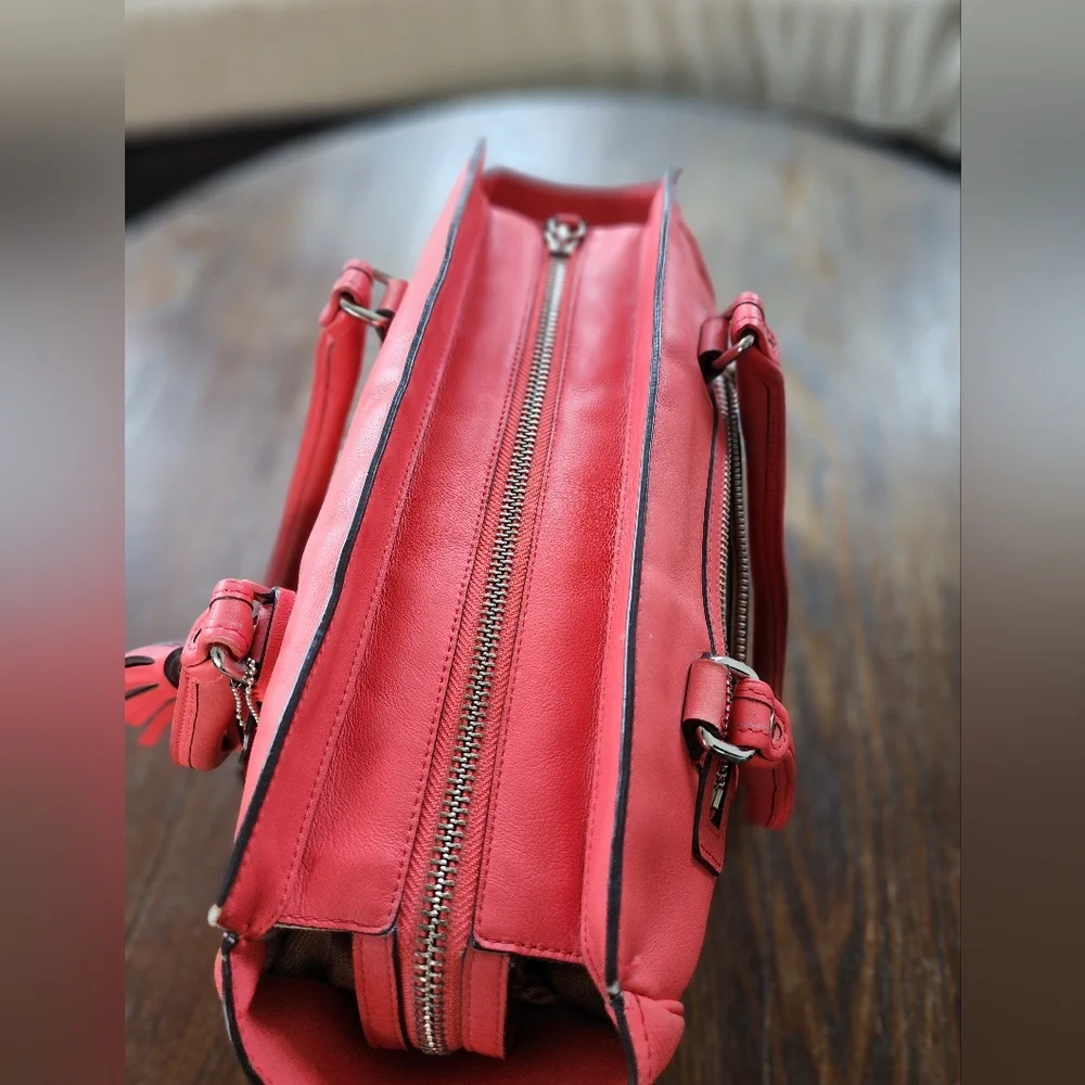 Coach Salmon/ Pink Leather A1373 24281 - Picture 12 of 15